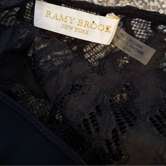 RAMY BROOK Abigail Black Lace Cold Shoulder Blouse - Picture 7 of 8